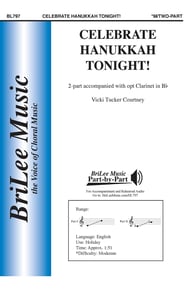 Celebrate Hannukah Tonight Unison/Two-Part choral sheet music cover